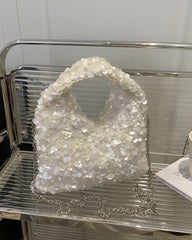 Sophia Sequin Evening Shoulder Bag