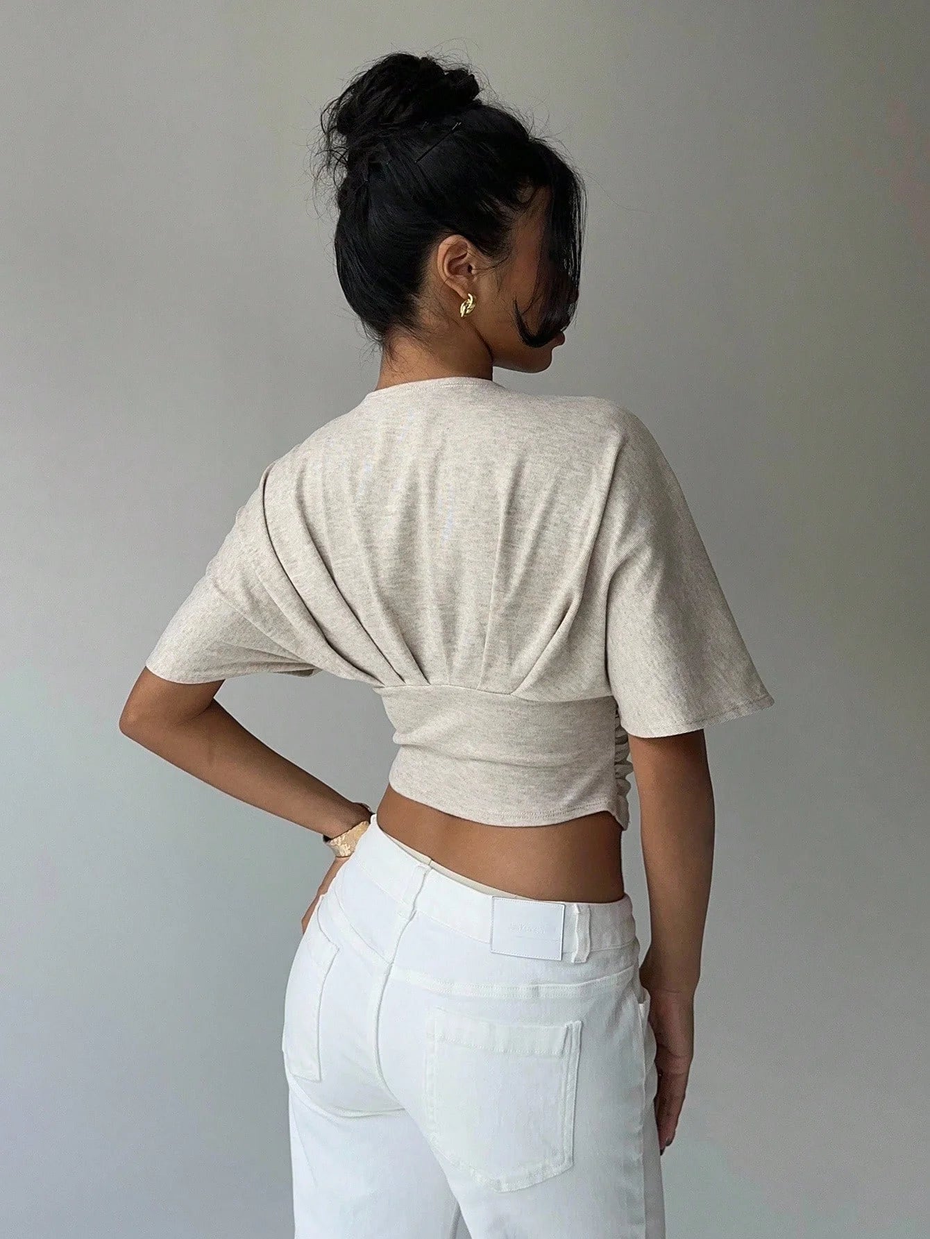 SOERA Kendra Plunged Neck Fitted Blouse - Blouses - 1005010495875497-;NN1775118415191747817 M