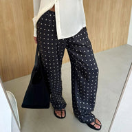 Adela Polka Dot Satin Pants