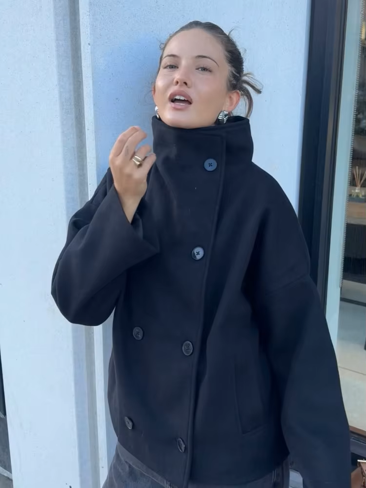 Clarissa Jacket with Stand Collar