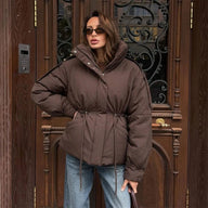 Mary Doudoune oversize à taille coulissée