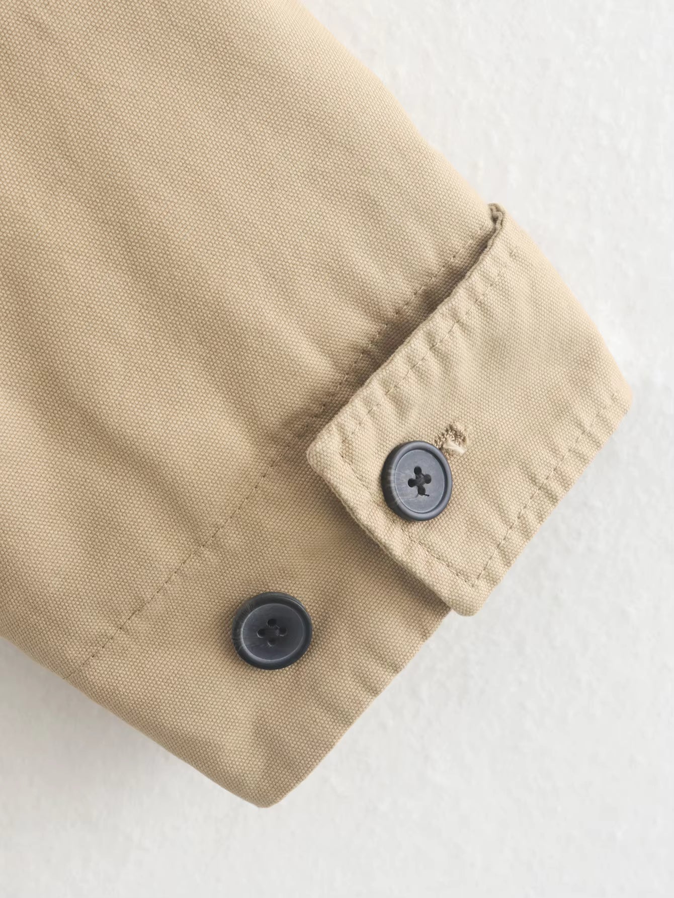 SOERA Sara Vintage Utility Canvas Jacket - Coat - SOERA-995587-KHA-M-91235 Beige M