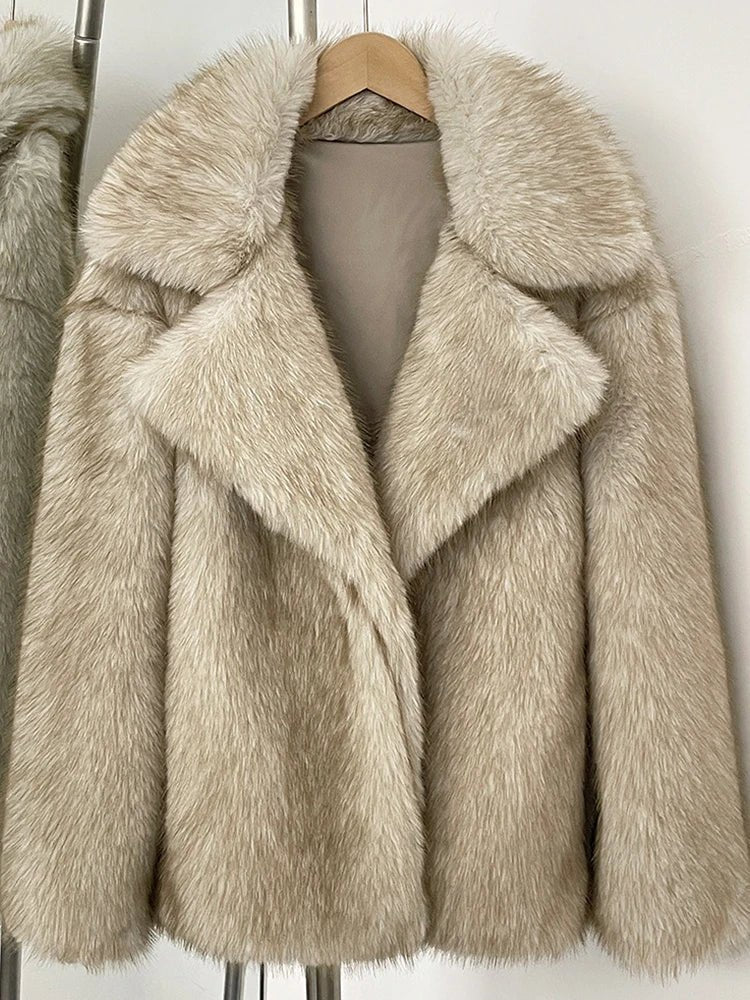 SOERA Darcy Mid-Length Fluffy Jacket - Coats & Jackets - 3256809290568356-;Ij1763625122511812149 Dark Brown S