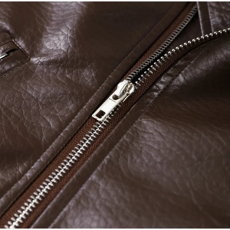 SOERA Jackie Zip-Up Lapel Jacket - Coats & Jackets -  Brown S