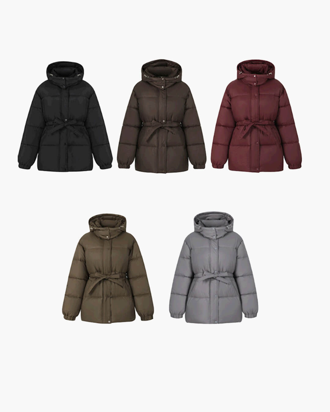 SOERA Lorna Lace Up Hooded Coat - Coats & Jackets -  Olive Green S