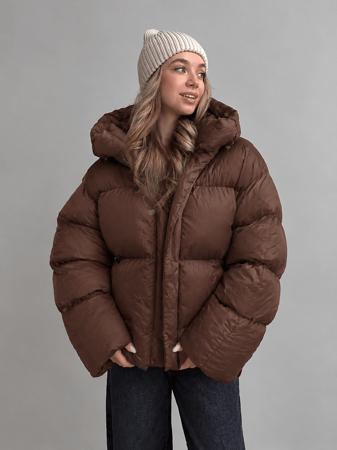 SOERA Rosalie Puffer Jacket - Coats & Jackets -  Brown S