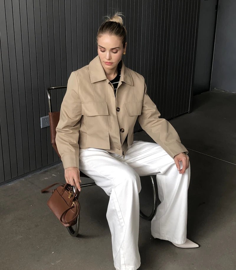 SOERA Sandra Flap Pockets Short Jacket - Coats & Jackets - 1005005893724471-;pl1774012027927121189 S
