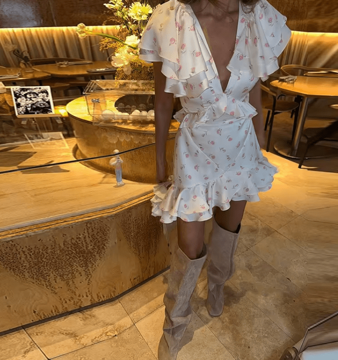 SOERA Bianca Floral Mini Dress - Dress - SOERA-050371-WHI-L-27171 White L