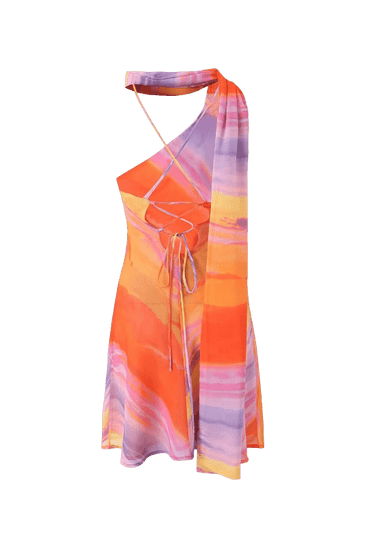SOERA Bianca One - Shoulder Satin Mini Dress - Dress -  XS