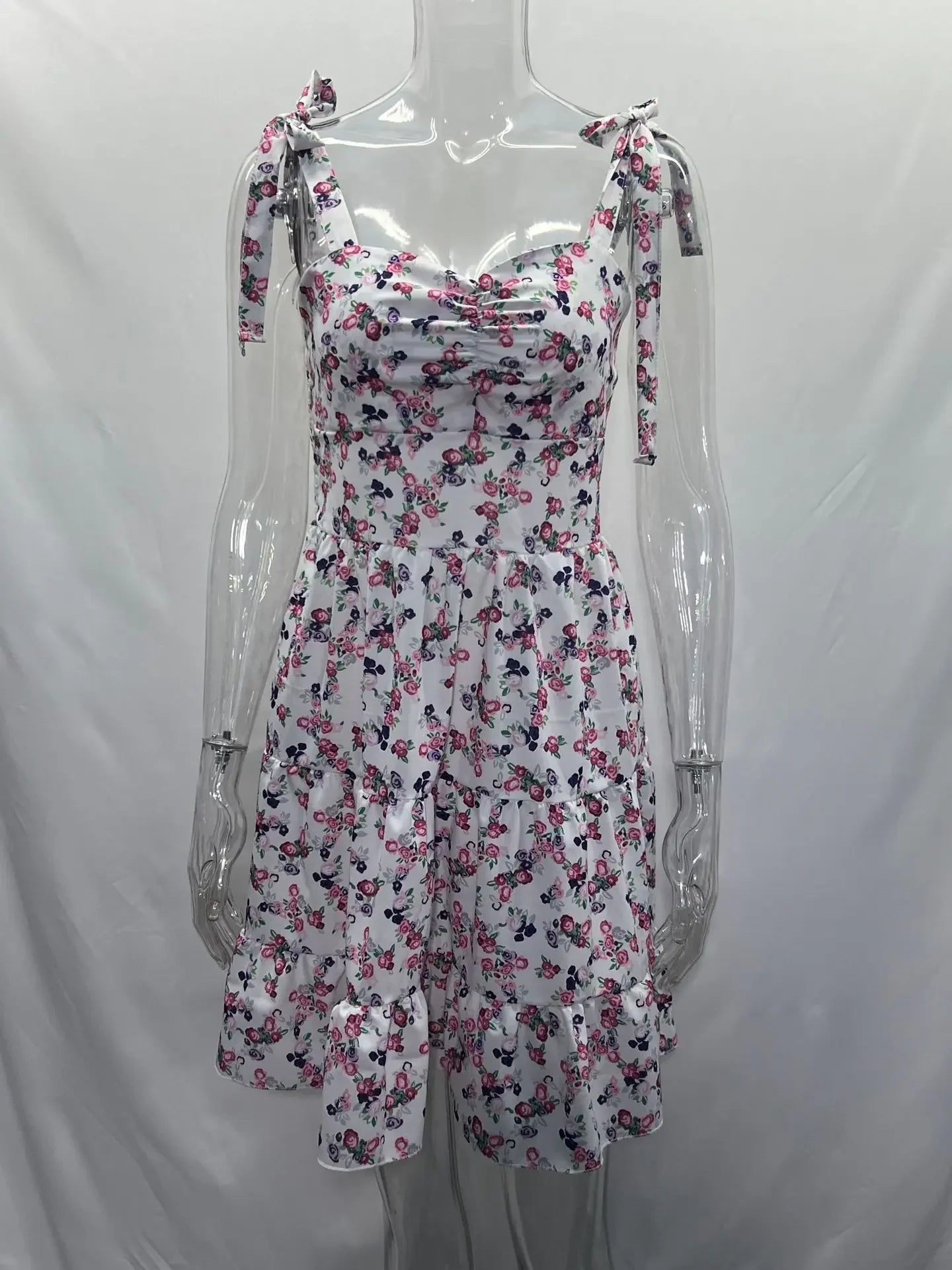 SOERA Miranda Floral Mini Dress - Dress - SOERA-744515-PIN-M-71875 M