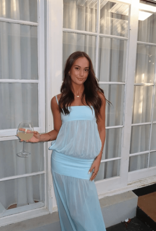 SOERA Novalie Hollow Out Bodycon Dress - Dress -  Blue L