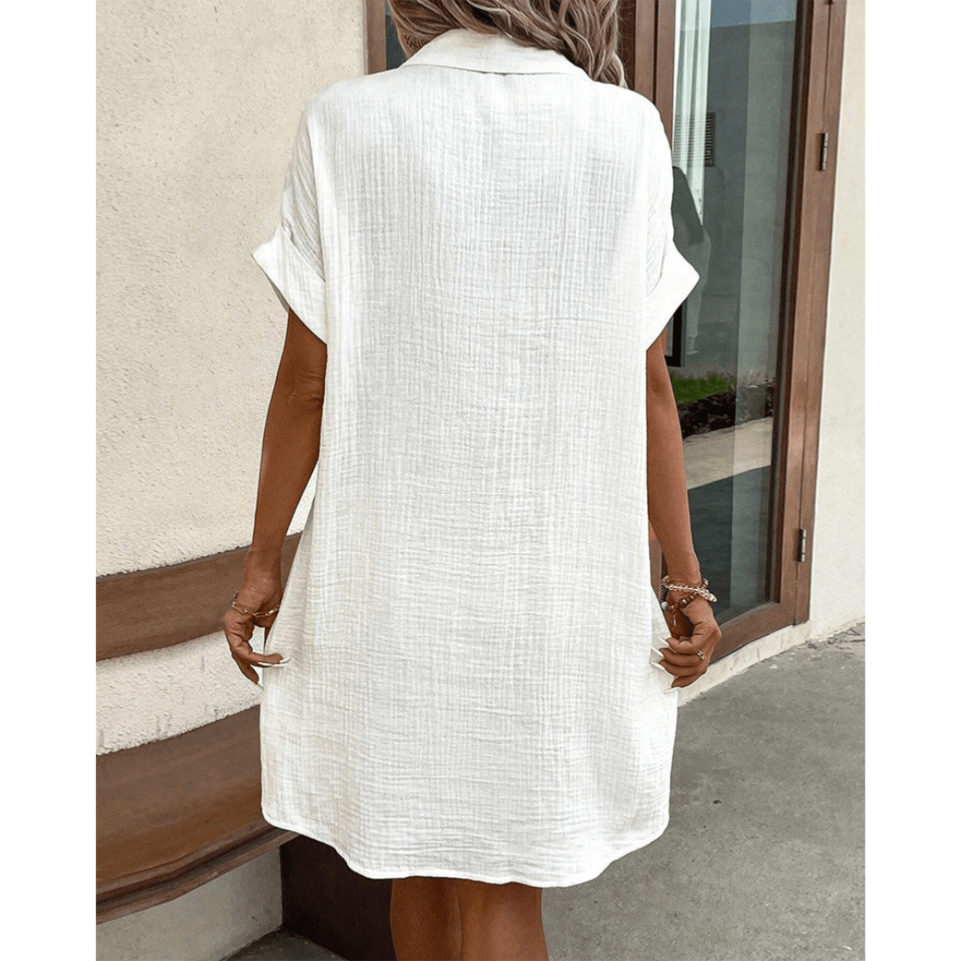 SOERA Vivienne Modern Shirt Dress - Dress -  White M