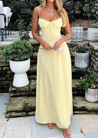 Bianca Corset Bodice Maxi Dress