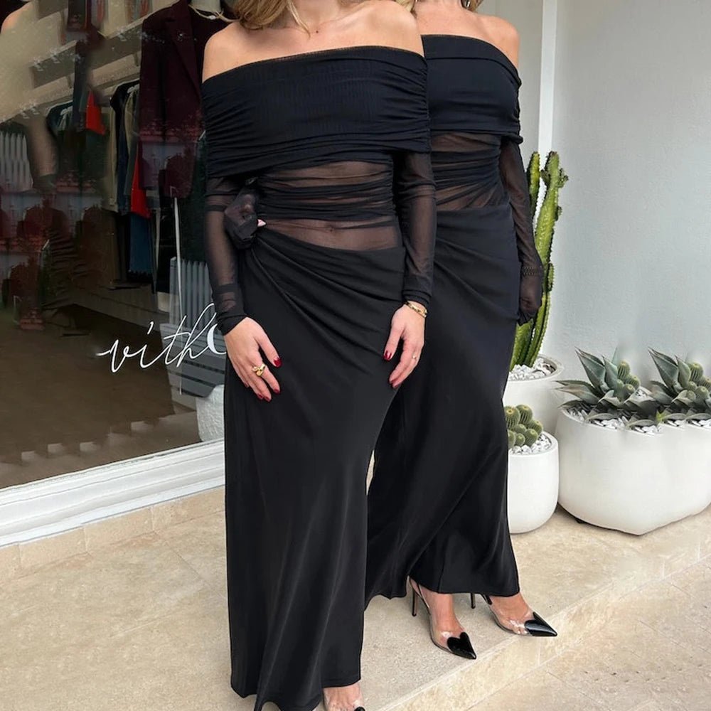 SOERA Lizy Long Sleeve Mesh Maxi Dress - Dresses - 1005008319705746-;Ey1769140532689213610 Green XS