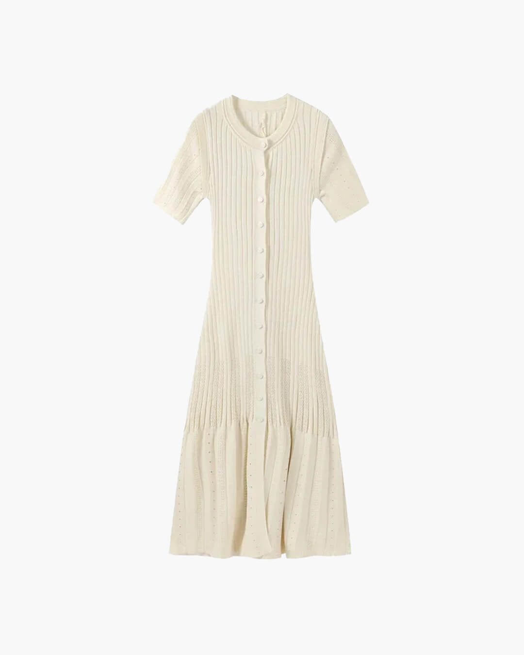 SOERA Nancy Bodycon Knitted Maxi Dress - Dresses - 1005009057952162-;VF1772045931369956946 Beige L