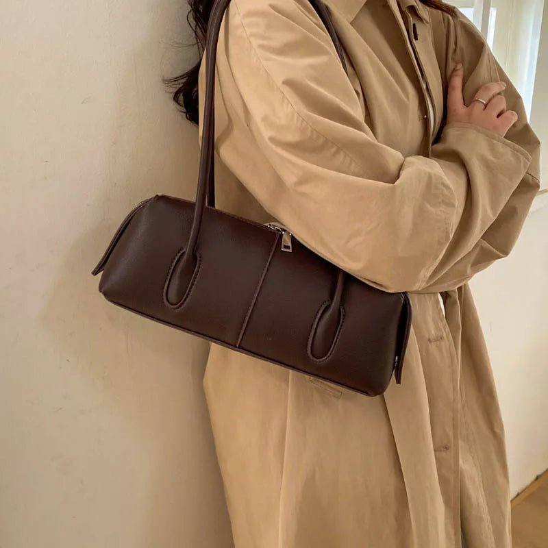 SOERA Beatrice Retro Underarm Shoulder Bag - Handbags -  Brown