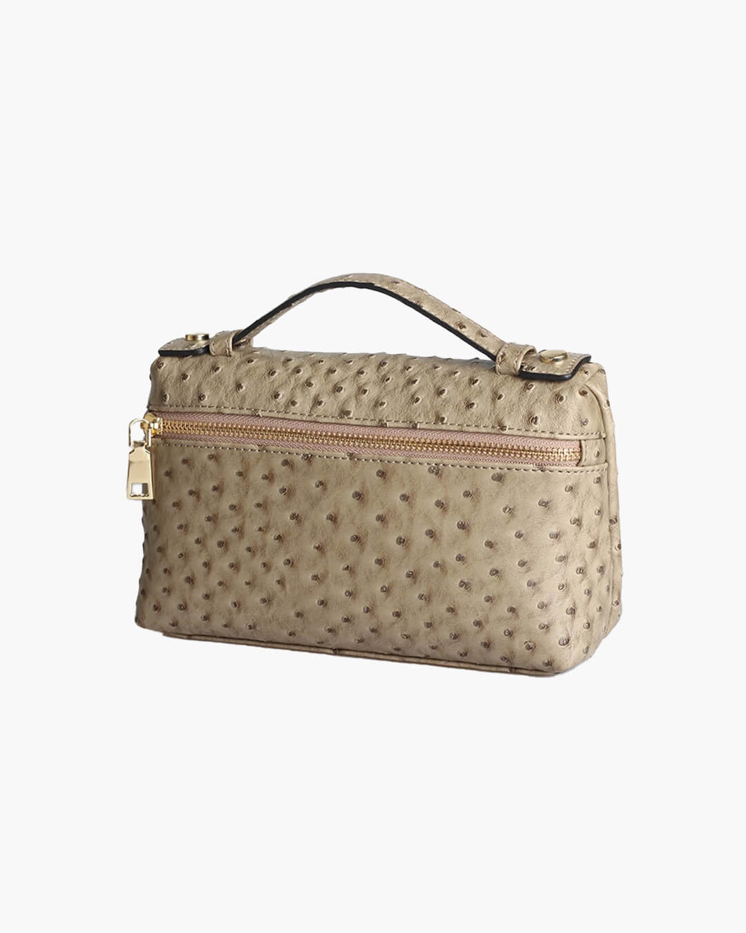 SOERA Bianca Ostrich Pattern Bag - Handbags -  Beige