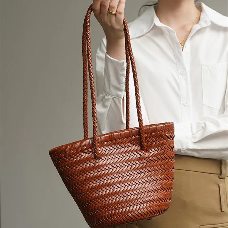 SOERA Blair Braided Bucket Shoulder Bag - Handbags - 1005007431075017-;iT1775499358493079649 Black