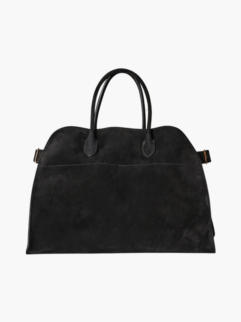 SOERA Henna Shopper Bag - Handbags - Soera-Henna-Bag-Sueden-Black Suede Black