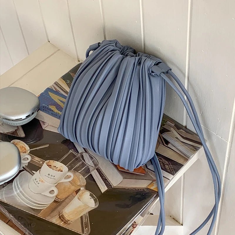 SOERA Lily Pleated Mini Crossbody Bag - Handbags -  Beige