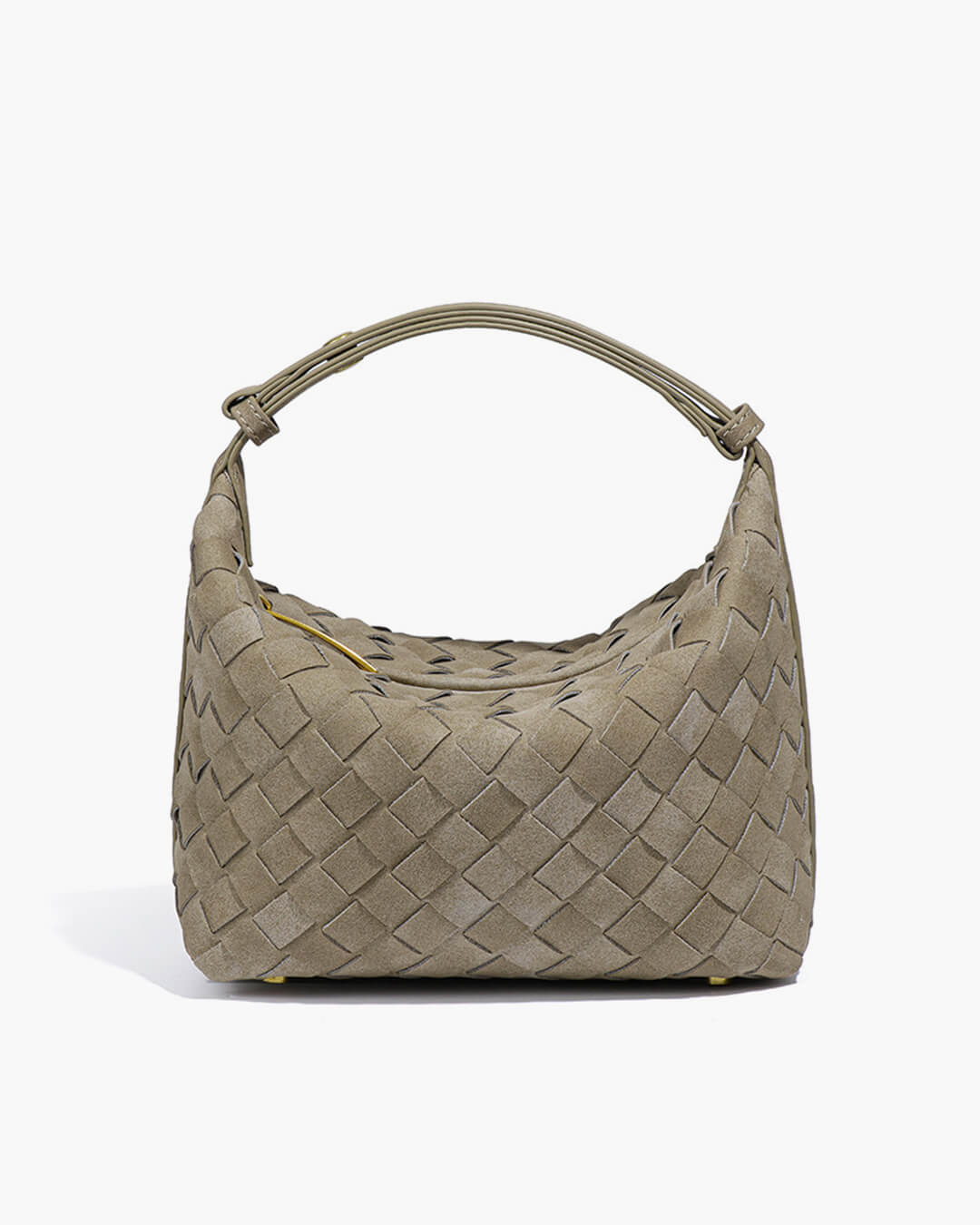 SOERA Mica Woven Suede Leather Bag - Handbags - Soera-Mica-Mini-Woven-Suede-Bag-Handbag/Beige Beige Regular