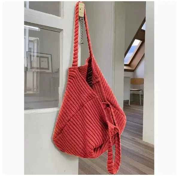 SOERA Morgan Soft Knitted Crossbody Bag - Handbags -  Red