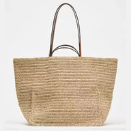 Sac cabas en paille tissée Celeste