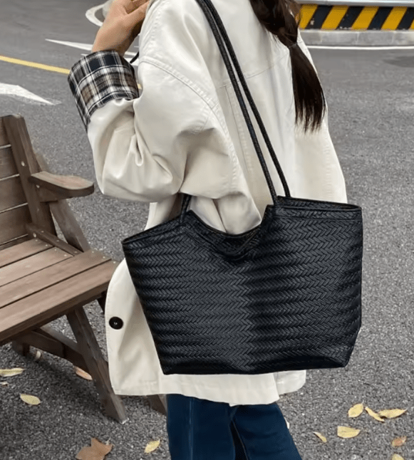 SOERA Rica Woven Faux Leather Bag - Handbags - DBAD2-CA079002 Black Regular