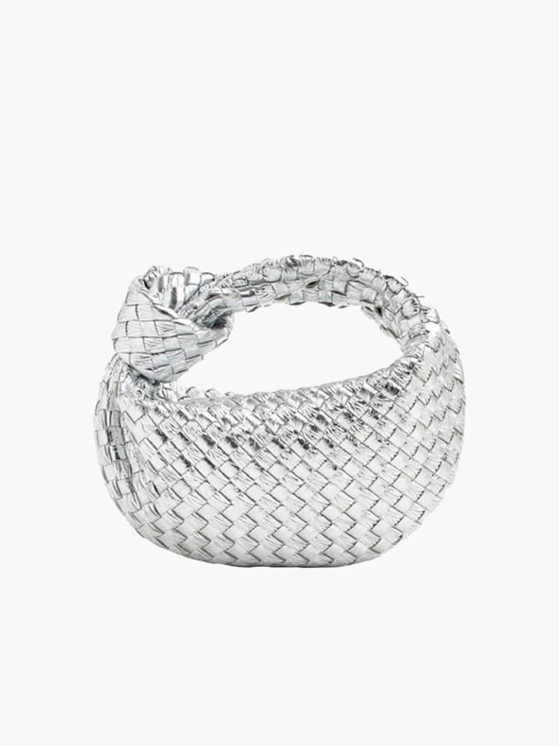 SOERA Woven bag mini - Handbags - DBAD2-QK389010 silver