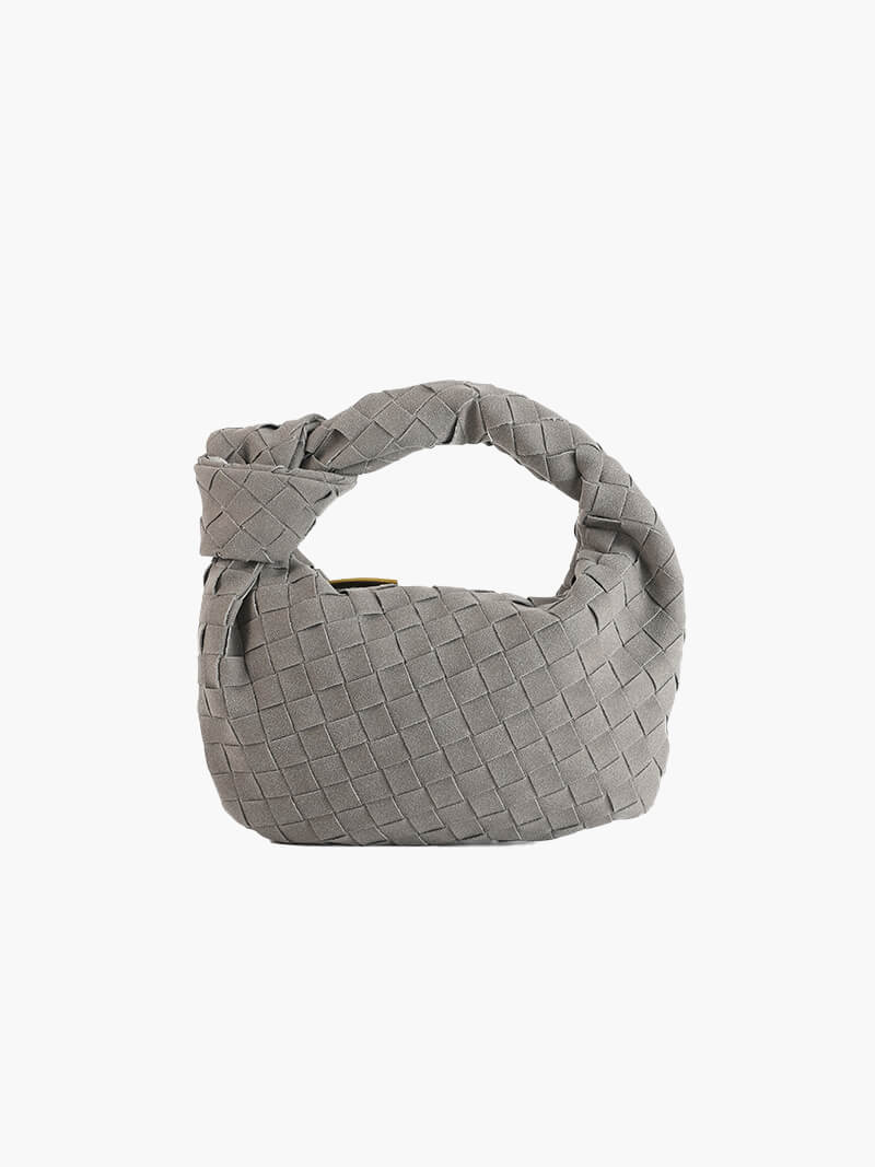 SOERA Woven Bag mini suede - Handbags - DBAD2-WK272006 Grey