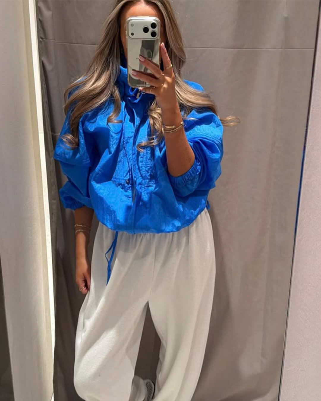 SOERA Alice Stand Collar Windbreaker Jacket - Jacket - SOERA-624963-BLU-S-67587 Blue S