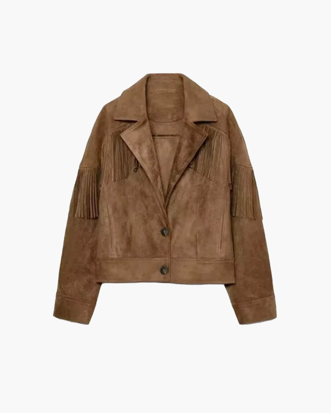 SOERA Alicia Suede Lapel Cropped Jacket - Jacket - SOERA-746819-BRO-XS-58627 XS