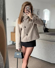 Amelie Veste Col Montant avec Poches