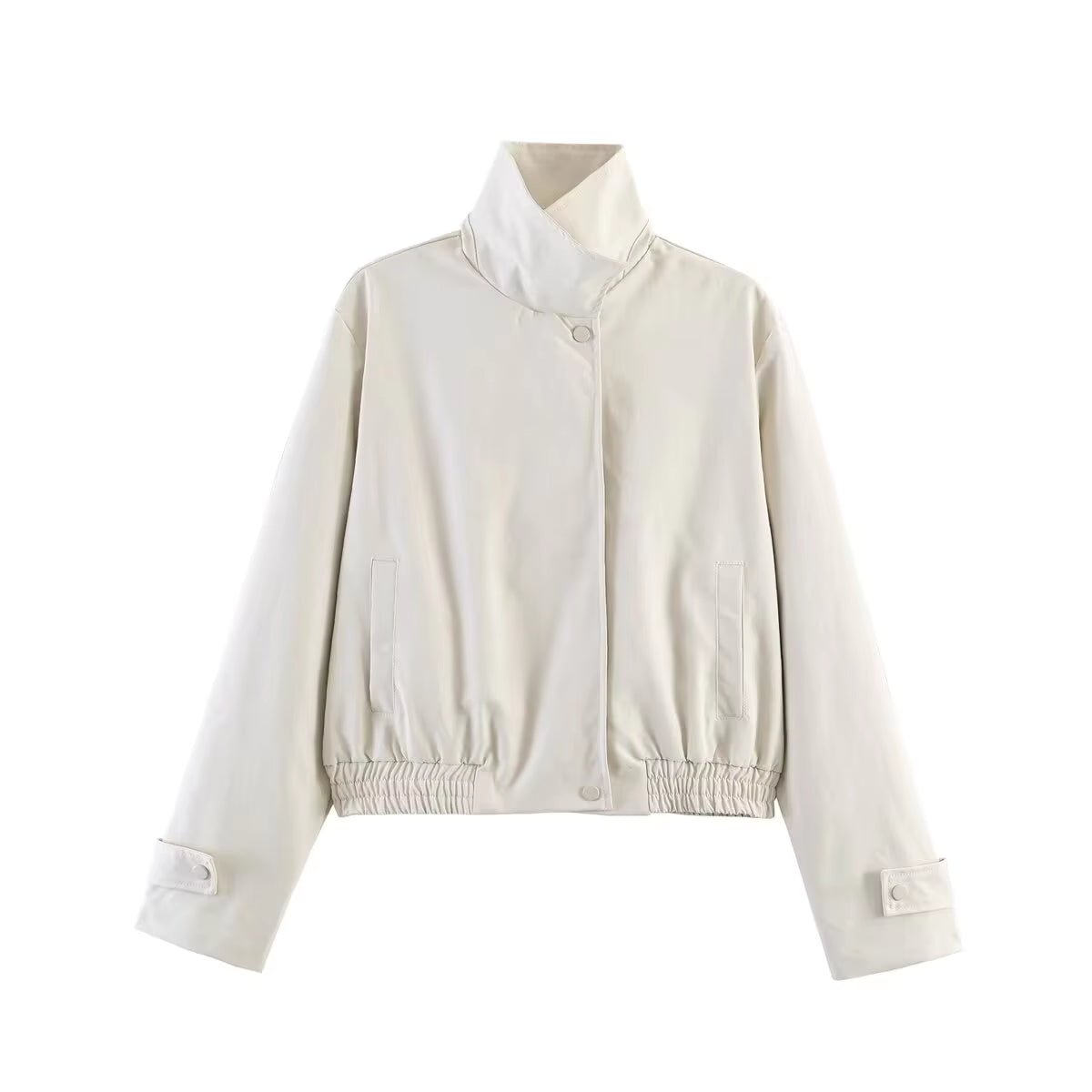 SOERA Carmen Cropped Bomber Jacket - Jacket -  Beige L