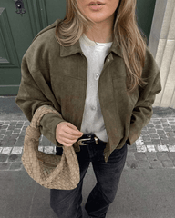 Veste bomber Constance en suédine
