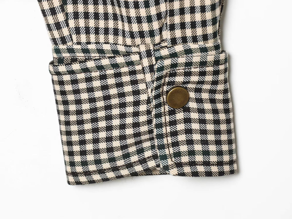 SOERA Emma High Neck Checked Bomber Jacket - Jacket - SOERA-331395-ONL-S-01219 S
