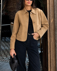 Veste courte Jane en suédine