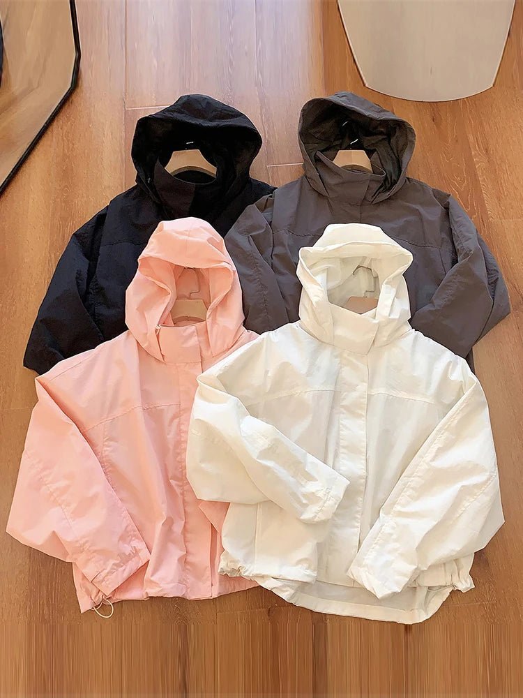 SOERA Melanie Hooded Windbreaker Jacket - Jacket - SOERA-139971-NEW-S-08835 Black S