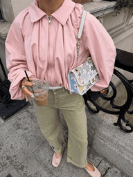 Sandra Veste courte manches ballon