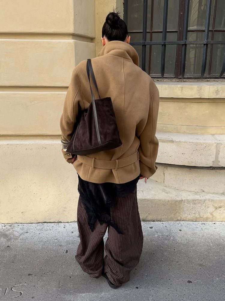 SOERA Elaine Belted Short Coat - Jackets - Vv1770383550827040762 S