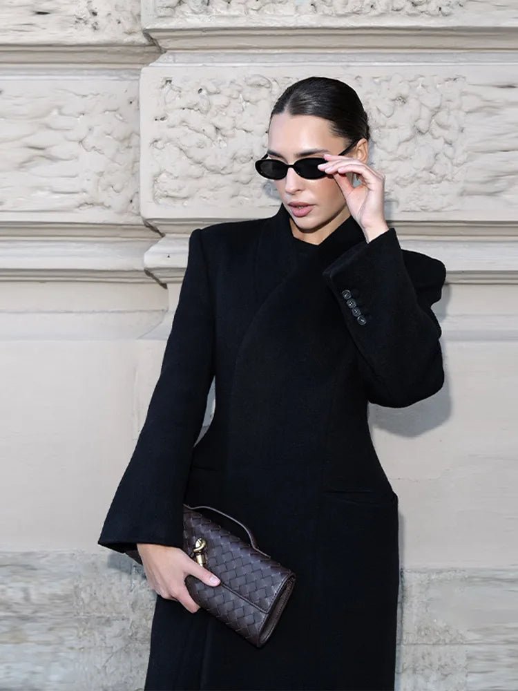 SOERA Genevieve Tailored Maxi Coat - Jackets - 3256810062537140-;jj1764703454184157373 Black M