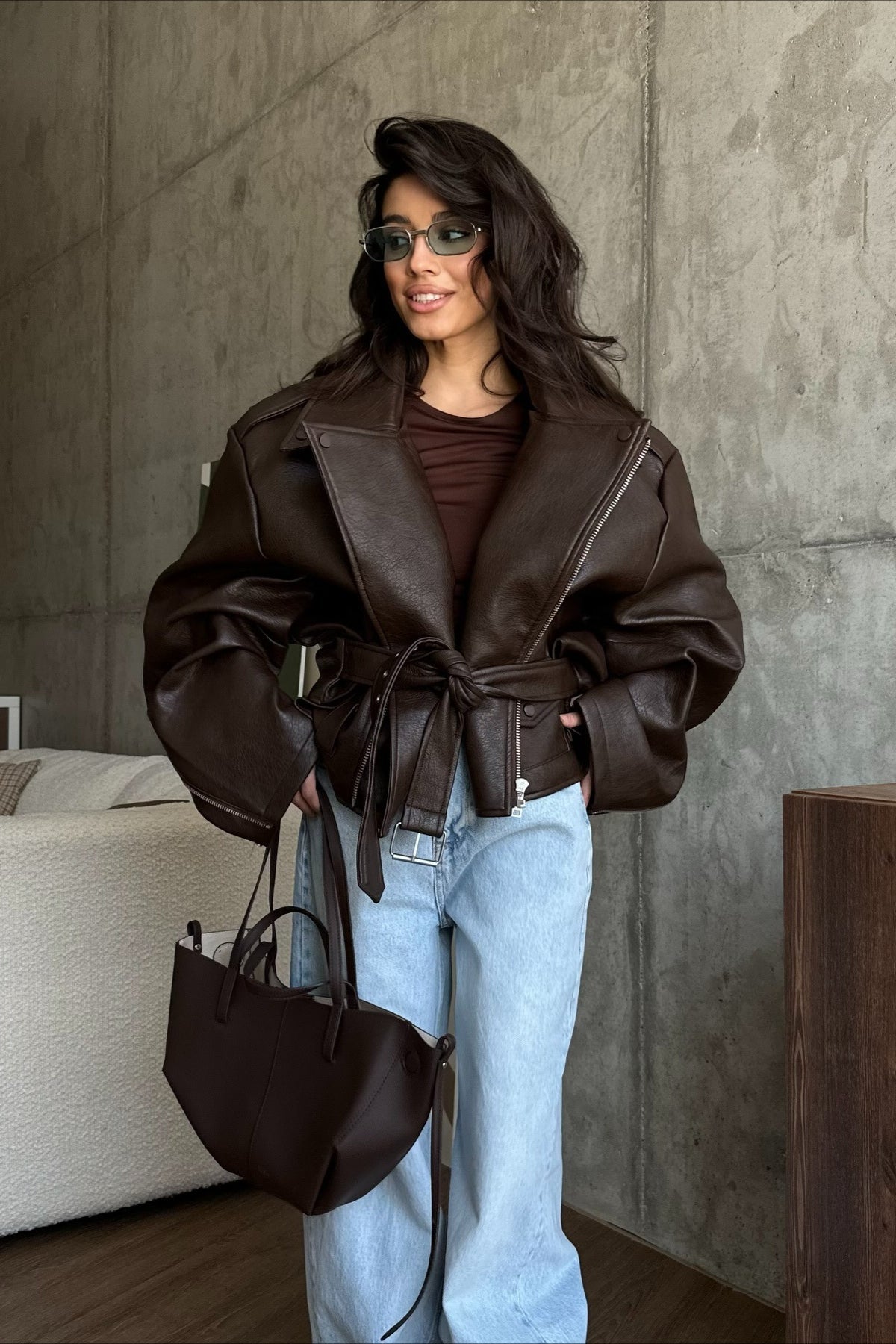 SOERA Gertrude Vegan Leather Jacket - Jackets - el1768690473143071889 L