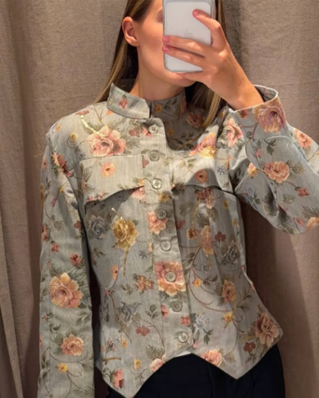 SOERA Laura Vintage Jacquard Cropped Jacket - Jackets - SOERA-203779-PIC-M-82115 M