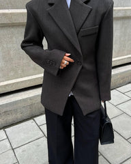 Myrna Notch Lapel Cinched Blazer