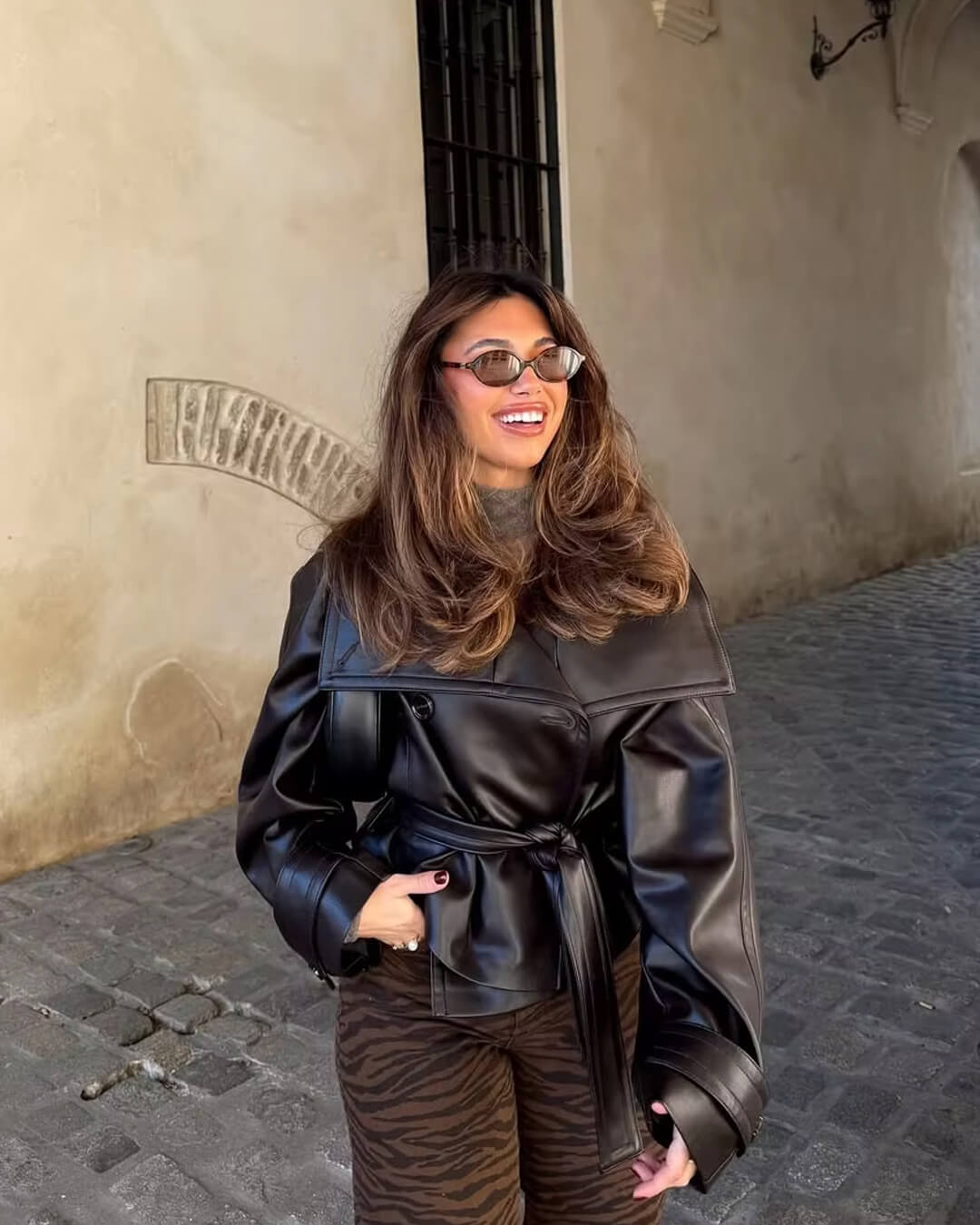 SOERA Nina Leather Jacket - Jackets - 3256809615561276-;BR1756431173072187862 Dark Brown XS