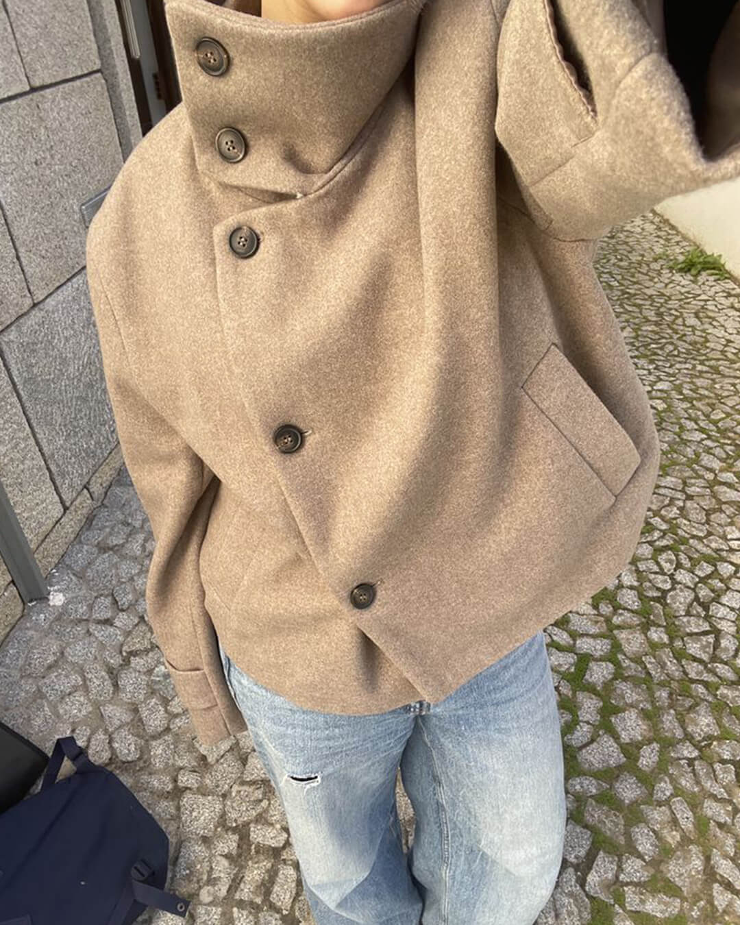 SOERA Ramona Jacket with Stand Collar - jackets -  Beige L