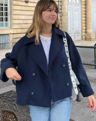 Suzane Short Double-Breasted Coat