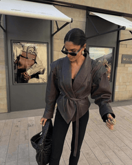 Veste en similicuir Veronica