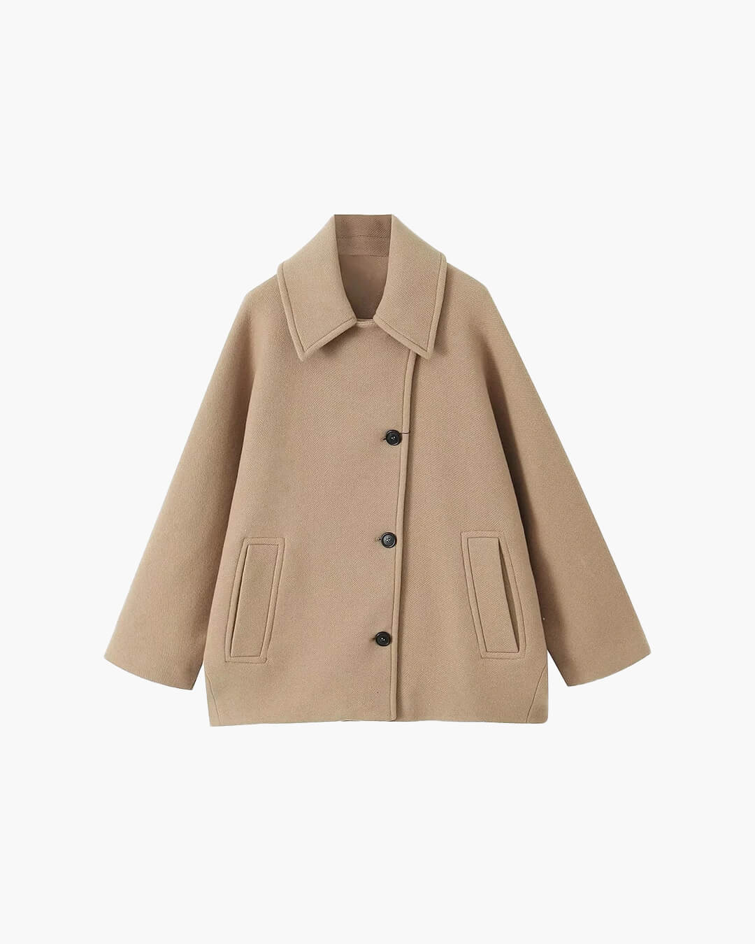 SOERA Yalena Collared Loose Coat - Jackets - Sg1765731916180972399 Beige XS