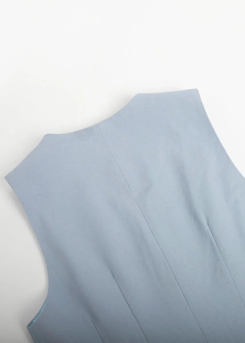 SOERA Bianca Tailored Vest and Shorts Set - Jumpsuit -  Blue S